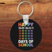 Math Formula 100 Days Of School Funny Math Teacher Schlüsselanhänger (Vorderseite)