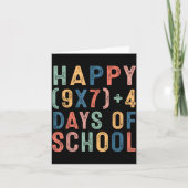 Math Formula 67 Days Of School Funny Math Teacher Karte (Vorderseite)