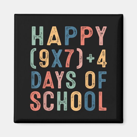 Math Formula 67 Days Of School Funny Math Teacher Magnet (Vorne)