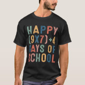 Math Formula 67 Days Of School Funny Math Teacher  T-Shirt (Vorderseite)