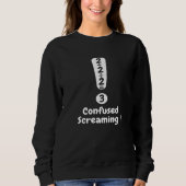 Math Formula Confused Screaming Nerd Geek Algebra Sweatshirt (Vorderseite)