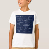 Math Formulas Cheat Sheet T-Shirt (Vorderseite)