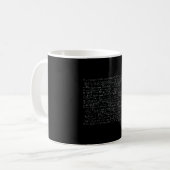 Math Formulas Muster Kaffeetasse (Vorderseite Links)