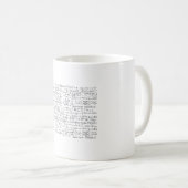 Math Formulas Muster Kaffeetasse (VorderseiteRechts)