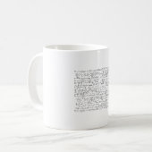 Math Formulas Muster Kaffeetasse (Vorderseite Links)