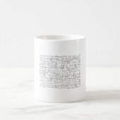 Math Formulas Muster Kaffeetasse (Mittel)