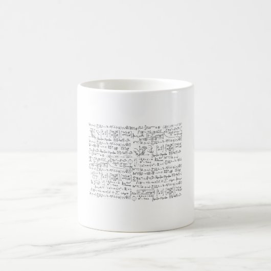 Math Formulas Muster Kaffeetasse (Mittel)