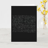 Math Formulas Muster Karte (Gelbe Blume)