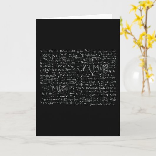 Math Formulas Muster Karte (Gelbe Blume)