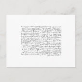Math Formulas Muster Postkarte (Vorderseite)