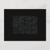 Math Formulas Muster Postkarte (Vorderseite)