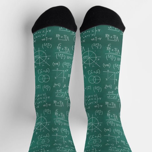 Math Formulas Science Geek Socks Socken (Oben)