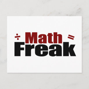 Math Freak Postkarte