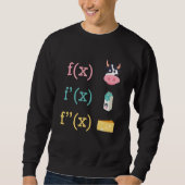 Math Fun Kuh Milch Käse Ableitung Infinity Calc Sweatshirt (Vorderseite)