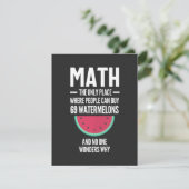 Math. Funny Math Sarcasm Quote Gift Dankeskarte (Stehend Vorderseite)