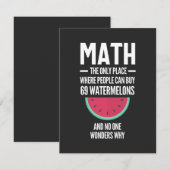 Math. Funny Math Sarcasm Quote Gift Dankeskarte (Vorne/Hinten)