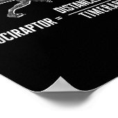 Math Geek Dinosaur Velociraptor Gleichung V2 Poster (Ecke)