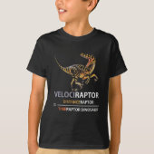 Math Geek Dinosaur Velociraptor T-Shirt (Vorderseite)