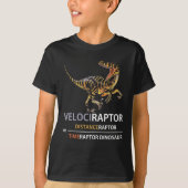 Math Geek Dinosaur Velociraptor T-Shirt (Vorderseite)