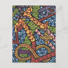 Math Geek Doodle Postkarte