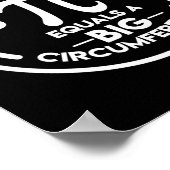 Math Geek Pi-Tag großer Umfang Poster (Ecke)