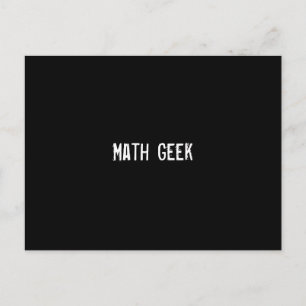Math Geek Postkarte