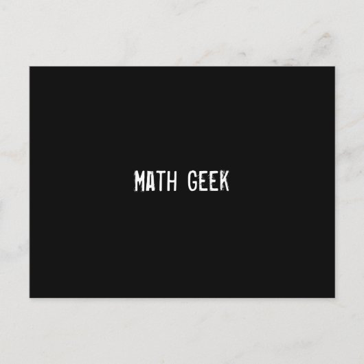 Math Geek Postkarte (Vorderseite)