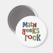 Math Geeks Rock Magnet (Vorderseite/Rückseite)