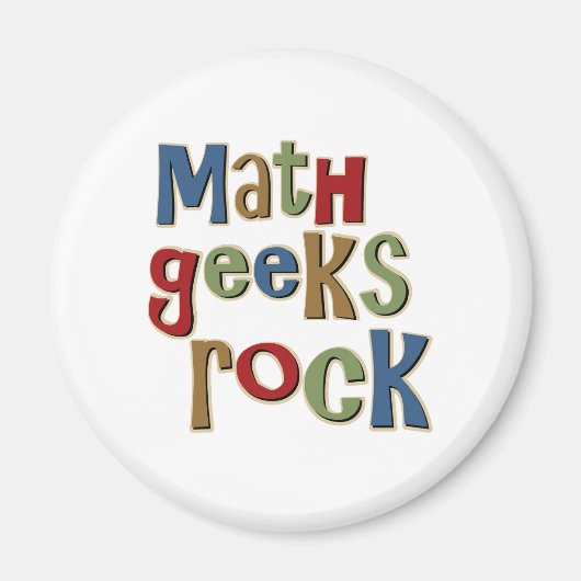 Math Geeks Rock Magnet (Vorne)