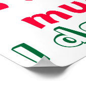 Math Gefühle Zitat Poster (Ecke)