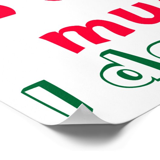 Math Gefühle Zitat Poster (Ecke)