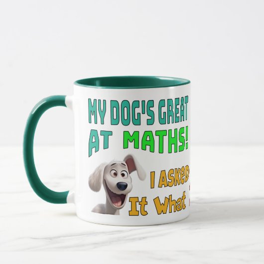 Math Genius ,Fun, Humorvolle Vater Joke Cartoon Me Tasse (Links)