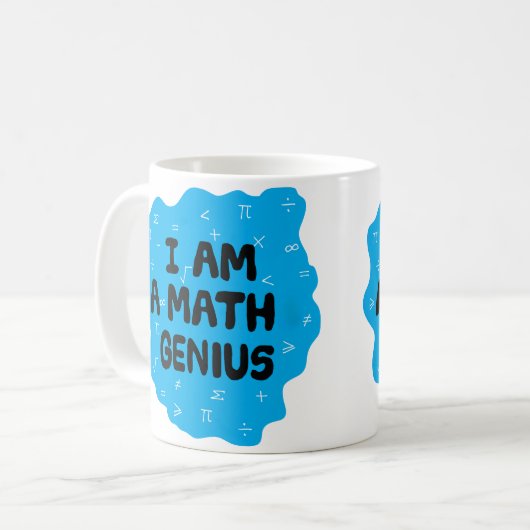 Math Genius Mathematics Algebra Lehrer Kaffeetasse (Vorderseite Links)