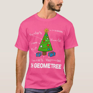 Math Geometrie Weihnachtsbaum Geometree retro T-Shirt
