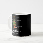 Math Geometry Christmas Tree Geometree Lehrer Kaffeetasse (Vorderseite Links)