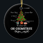 Math Geometry Christmas Tree Geometree Lehrer Keramik Ornament<br><div class="desc">Funny Math Geometry Christmas Tree Geometree Lehrer</div>