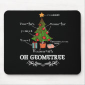 Math Geometry Christmas Tree Geometree Lehrer Mousepad (Vorne)