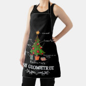 Math Geometry Christmas Tree Geometree Lehrer Schürze (InSitu)
