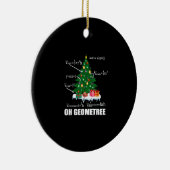 Math Geometry Christmas Tree Teacher Family Matchi Keramik Ornament (Rechts)