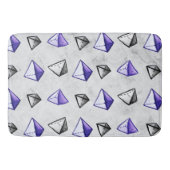 Math Geometry Geek Pyramid Pattern Badematte (Vorderseite)