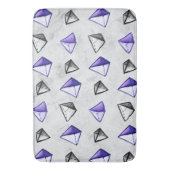 Math Geometry Geek Pyramid Pattern Badematte (Vorderseite Vertikal)