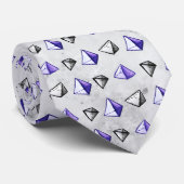 Math Geometry Geek Pyramid Pattern Krawatte (Gerollt)
