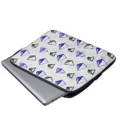 Math Geometry Geek Pyramid Pattern Laptopschutzhülle (Vorne Knopf)