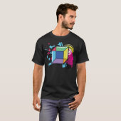 Math Geometry Geometric Cube Isometric 2d gallop g T-Shirt (Vorne ganz)