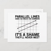 Math Geometry | Geschenke für Mathematiklehrer Postkarte (Vorne/Hinten)