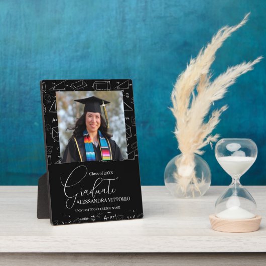 Math Geometry Graduate Geek Plaque Fotoplatte (Seite)