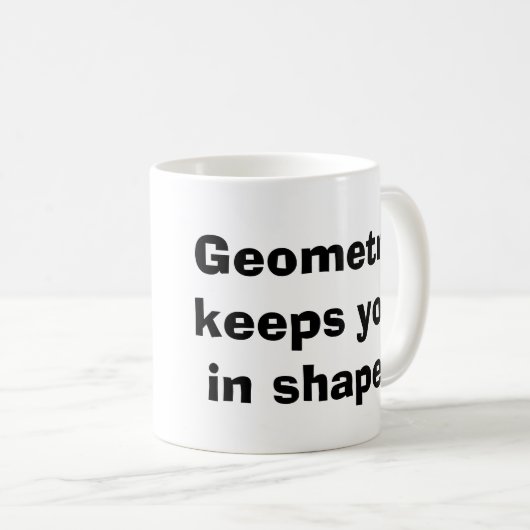 Math Geometry Tasse (VorderseiteRechts)