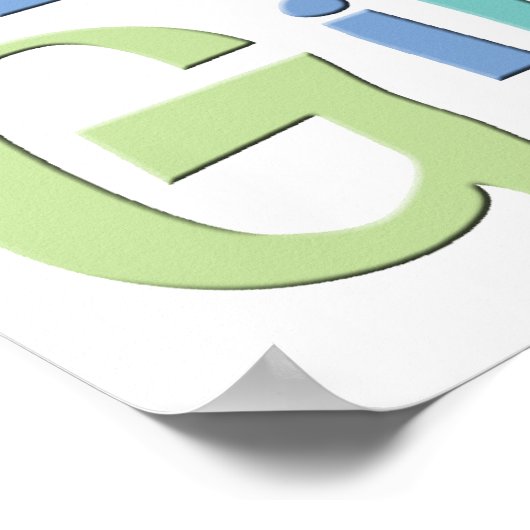 Math Girl Poster (Ecke)