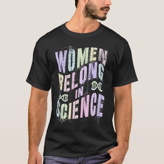Math Girls WOMEN BELONG In SCIENCE Squad Technolog T-Shirt (Vorderseite)