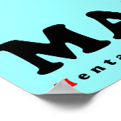 MATH gleicht dem psychischen Missbrauch für Mensch Poster (Ecke)